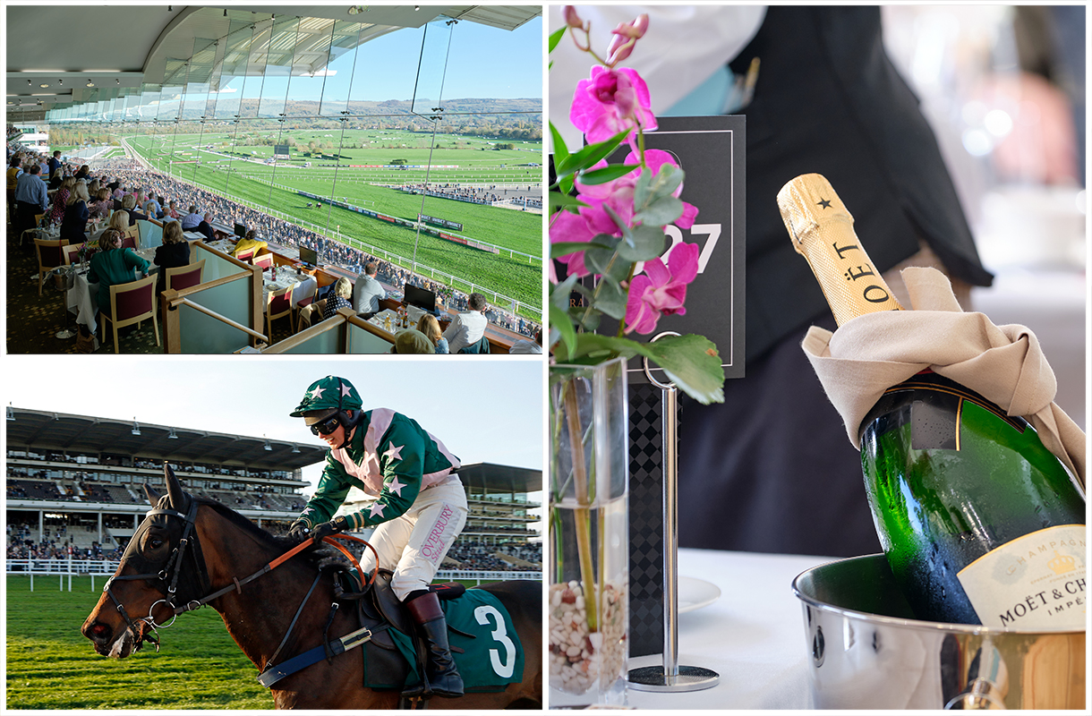 Patrons at the Cheltenham Racecourse